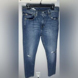 Classic Blue Distressed Men Jeans